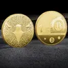 Arts and Crafts American Eagle Bitcoin 3D reliëf metalen herdenkingsmedaille, productie van virtuele badges en andere emblemen