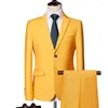 Costumes pour hommes (veste pantalon) derniers hommes costume de luxe ensemble blazers formels Slim Fit affaires smoking 2 pièces marié robe de mariée homme S-6XL