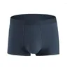 Cuecas 3 peças modais masculinas boxers cuecas respiráveis jovens meninos sólido U convexo bolsa shorts sexy sem costura calcinha Freeship