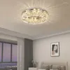 Lustres Nordic Led Cristal Lumières Maison Décor Intérieur Rond Chrome Plafonnier Moderne Minimaliste Salon Chambre Étude Éclairage Lampes