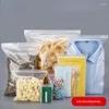 Sacos de armazenamento 100pcs/embalagem pequena plástico de plástico reclosável transparente saco a vácuo espessura clara