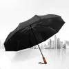 Parapluies de luxe automatique parapluie d'affaires pour hommes Anti-UV parapluie de plage Portable pliable coupe-vent parapluie de pluie
