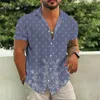 Camisas sociais masculinas Camisa gráfica Aloha Coconut Tree Turndown Impressão 3D Outdoor Street Mangas curtas Button Down Clothing A 230707