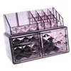 Pinceaux de maquillage 1 pièce acrylique organisateur stockage présentoir étui avec tiroirs et compartiments pour les femmes