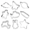 Baking Moulds 9Pcs Spacecraft Airplane Cookie Cutter Set Plane Cake Decor Mould Fondant Embossers Form Sugarcraft