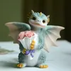 Articles de nouveauté Créatif mignon dessin animé dragon décoration petit dinosaure en résine Rex The Green Dragon Mini Collection Fantasy Figurine 230707