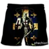 Shorts pour hommes Phechion mode hommes/femmes chevalier templier impression 3D décontracté nouveauté Streetwear hommes ample sport L90