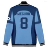 Jaquetas masculinas Blue Lock Jaqueta de beisebol Masculina Casaco Feminino Camisola Teen Casual Tops Moda Menino Desenhos Animados Basquete Número Vestuário