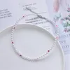 Choker Collier de perles fait à la main Perle de cerise rouge Esthétique Versatile Clavicule Coeur