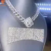 Hip Hop Bling Jewelry Top Workmanship Smalto Glow Argento 925 Full Iced Cut Vvs Moissanite Ciondolo Custom Iced Out Pendenti