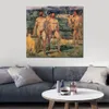 Abstract Canvas Art Bathing Men Edvard Munch Handcrafted Oil Painting Modern Decor Studio Apartment