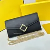 Chain Wallets Shoulder Bags Genuine Leather Card Holder for Women's Girls High quality Crossbody Bags Handbags with Box #F09