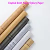 Packaging Paper 20Sheets Flower Bouquet Gift Wrapping Paper Retro English spaper Kraft Paper DIY Handmade Flowers Gifts Packaging Material 230707