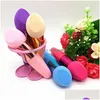 Spugne Applicatori Cotone 10 Pz Trucco Fondotinta Sponge Puff Blender Blending Flawless Powder Smooth Cosmetic Brush Beauty Tool Dh74B