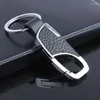 Keychains 1PC/Pack Fashion Car Keychain Men Women Genuine Leather Simple Key Chains Holder Keyfob For Accessories Gift