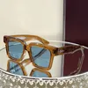 Jacq Mar Mag Belize Sunglasses for Women Handmade Plate Frame Floctable Glasses Luxury Quality Designer Sunglasses Men Saccoche Trapstarオリジナルボックス