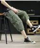 Pantaloni da uomo Moda Uomo Estate Ufficio Lunghezza al ginocchio Cargo Multi-tasca Pantaloni casual in cotone Pantaloncini mimetici tattici militari