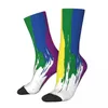 Men's Socks Rainbow Gay Pride LGBT Love Male Mens Women Winter Stockings Harajuku