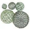 Decorative Flowers 5 Pcs Frame Artifical Flower Arrangements Ball Grass Arranging Rack Woodland Nursery Plastic Faux DIY Supplies