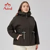 Conjuntos femininos trench coat moda rendas até curto casaco blusão jaqueta roupas femininas plus size primavera 2023 novo em outerwears