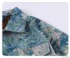 Men's Jackets Jeans Jacket Hip Hop Jacquard Weave Retro Oil Painting Flowers Printing Denim Leisure Outwear Couples