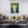 Modern Landscape Canvas Art Dame in Blau Edvard Munch Painting Hand Painted High Quality