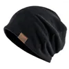 Berets Fashion Bans de mode confortable Coton Polyester tricot-tricot Unisexe Coupages de couleur unie printemps