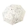 Ombrelli Ombrello UV antivento per donna Ombrello pieghevole Ombrelloni da pioggia e da sole con rivestimento