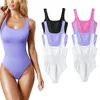 Intimo elasticizzato e modellante da donna Sexy Body modellante senza cuciture Shapewear Donna Tummy Control Perizoma Body Shaper Canotte a costine Tuta dimagrante