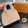 luxury Lady Shell bags Fashion Casual Canvas alma bb Luggage Tags Small Lock Classical Shoulder CFlower Handbag of high quality