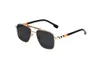 Óculos de sol HD Lentes de nylon UV400 Anti-radiação Fashion Fashion Catwalk Adequado para todos os designers de estilista de estilo combinando óculos de sol unissex com caixa