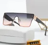 top Diseñador de lujo gafas de sol hombres mujeres moda gafas de sol marca clásica Moda UV400 Goggle con caja Marco retro viaje playa protección contra la radiación