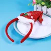 BANANAS 2 PCS Xmas Cosplay Mini Saç Bağları Noel Noel Baba Partisi Kenar Kids Boynuz Bant Bantları Çanta Dolguları Kafa Bantları