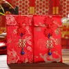 Gift Wrap 3 Pcs Embroidered Year Envelope Spring Money Bag The Ox Christmas Gifts Bags Pocket Fabric Packets Delicate Party