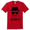 Cardigans Cool Men Tshirt Breaking Bad Clothes Top Quality 100% Cotton Loose Heisenberg Printed T Shirt Casual Mens Tshirt