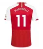 Mäns T-shirts S-4XL Smith Rowe Rice Soccer Jerseys J.Timber Whiteout Saliba Gunners 24 Martinelli G. Jesus Jersey Saka Havertz Zinchenko Odegaard Kids Tops