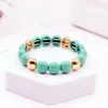 Charm Bracelets 2023 Tile Pulseras For Women Color Acrylic Bracelet&Bangle Boho Fashion Summer Beach Vacation Jewelry Gift