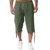 Pantalons pour hommes Pantalons Summer Sling Cropped Sports Jogging Cotton