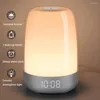 Lampy stołowe Wake-Up Night Light Symulacja Sterowanie dotykowe Ciepła lampka nocna do sypialni Lampki nocne RGB Tryb drzemki