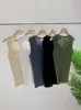 Frauen Tanks Camis Miyake Plissee Rundhals Ärmelloses Top Casual T-shirt Weiß Sommer Mode Weibliche Kleidung 230707