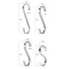 Hangers Stainless Steel "s" Shaped Hooks Kitchen Bathroom Thickened Flat Storage Racks One-piece Multi-purpose Hanging Hanger 7-14cm