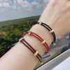 Pulseras con dijes Moda Hombre Trenza Acero inoxidable Hombres Mujeres Brazaletes Clásico Alambre Cuff Joyas para niña