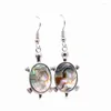 Boucles d'oreilles pendantes multicolore naturel coquille d'ormeau boucle d'oreille pour femmes personnalité longue Paua goutte goutte bijoux accessoires A715