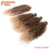 Peruki syntetyczne Naturalne fale Afro Kinky Curl Zestawy włosów z zamknięciem Włókno termoodporne Syntetyczny 28 cali 230227