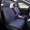 Nouveau lin été housse de siège de voiture protecteur lin avant arrière arrière ensemble complet coussin tapis avec dossier Auto voiture intérieur accessoires