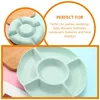 Dinnerware Sets 6 Pcs Nordic Powder Party Serving Trays Plastic Fruit Candy Storage Plate Sorting Platter Dried