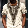 Herr T-shirts Butemoda grafisk färg Tribal Crew Neck Apparel 3D-tryck Etnisk kortärmad T-shirt