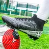 Sapatos de segurança ao ar livre adulto profissional masculino tênis de futebol de picos longos TF/FG tornozelo alto crianças botas de futebol antiderrapantes tênis de jogo de treinamento 230707