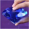 Arts And Crafts Huge 100Mm Crystal Glass Diamond Paperweight Quartz Home Decor Fengshui Ornaments Birthday Wedding Party Souvenir Gi Dhlec