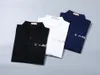 Polo masculino feminino designer polos letras duplas impressão a cores da água casual de alta qualidade moda masculina selvagem top azul café